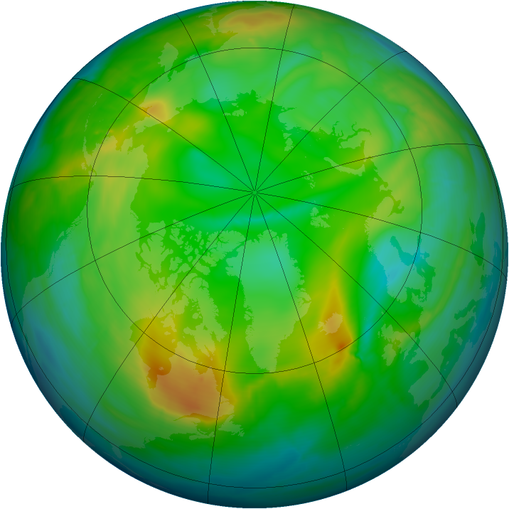 Arctic ozone map for 04 December 2014